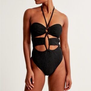 Halter O-Ring One Piece Swimsuit